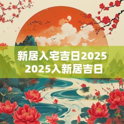 新居入宅吉日2025 2025入新居吉日