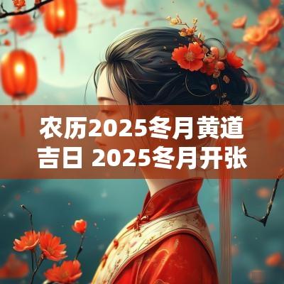 农历2025冬月黄道吉日 2025冬月开张吉日查询