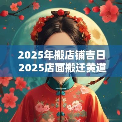 2025年搬店铺吉日 2025店面搬迁黄道吉日