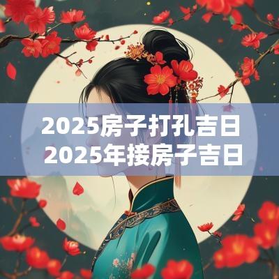 2025房子打孔吉日 2025年接房子吉日