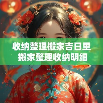 收纳整理搬家吉日里 搬家整理收纳明细清单