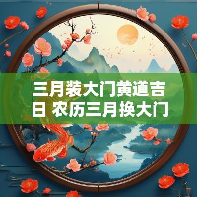 三月装大门黄道吉日 农历三月换大门有哪几日