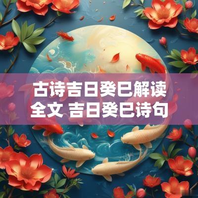 古诗吉日癸巳解读全文 吉日癸巳诗句大全集