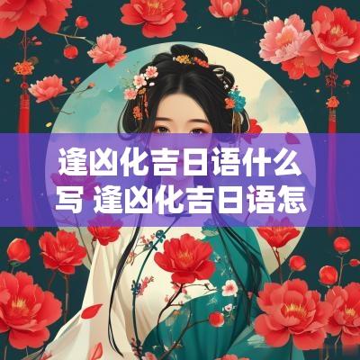 逢凶化吉日语什么写 逢凶化吉日语怎么说