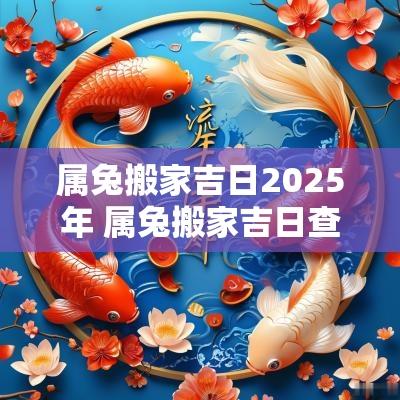 属兔搬家吉日2025年 属兔搬家吉日查询2025年