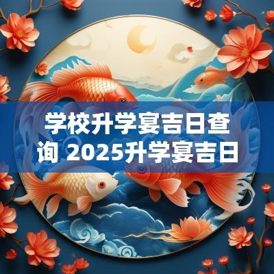 学校升学宴吉日查询 2025升学宴吉日