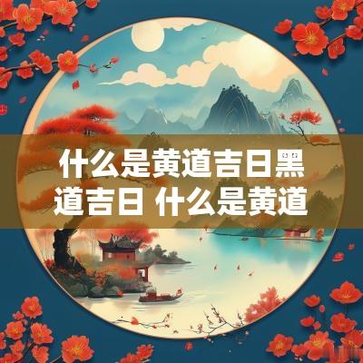 什么是黄道吉日黑道吉日 什么是黄道吉日什么是黑道日