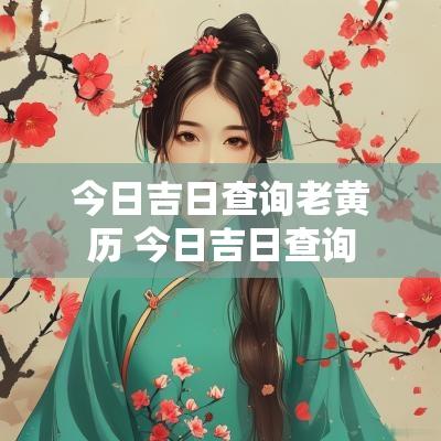 今日吉日查询老黄历 今日吉日查询