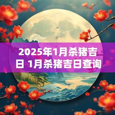 2025年1月杀猪吉日 1月杀猪吉日查询大全表