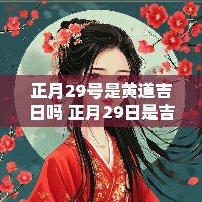 正月29号是黄道吉日吗 正月29日是吉日吗