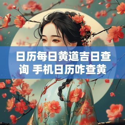 日历每日黄道吉日查询 手机日历咋查黄道吉日