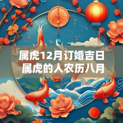 属虎12月订婚吉日 属虎的人农历八月订婚吉日