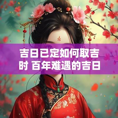 吉日已定如何取吉时 百年难遇的吉日吉时