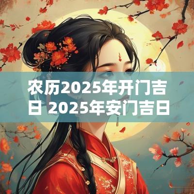 农历2025年开门吉日 2025年安门吉日查询