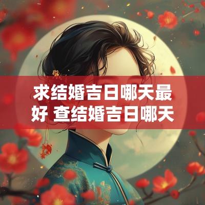 求结婚吉日哪天最好 查结婚吉日哪天最好
