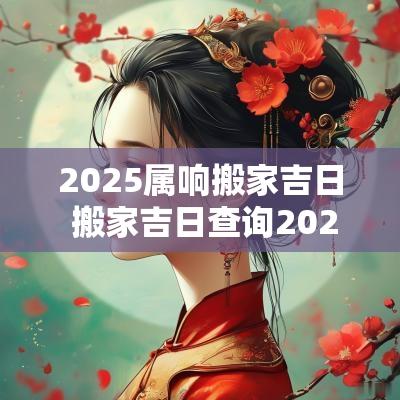 2025属响搬家吉日 搬家吉日查询2025属龙