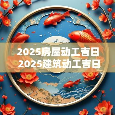 2025房屋动工吉日 2025建筑动工吉日