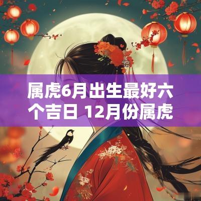 属虎6月出生最好六个吉日 12月份属虎搬家最好吉日