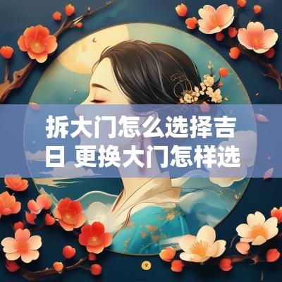 拆大门怎么选择吉日 更换大门怎样选吉日
