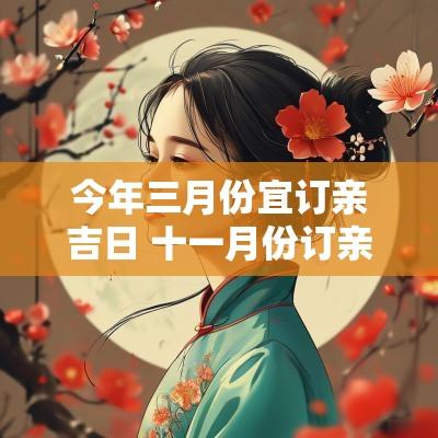 今年三月份宜订亲吉日 十一月份订亲黄道吉日