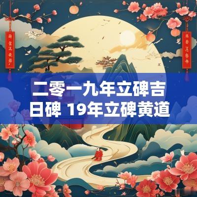 二零一九年立碑吉日碑 19年立碑黄道吉日