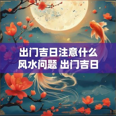 出门吉日注意什么风水问题 出门吉日的黄历