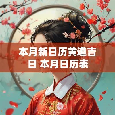 本月新日历黄道吉日 本月日历表