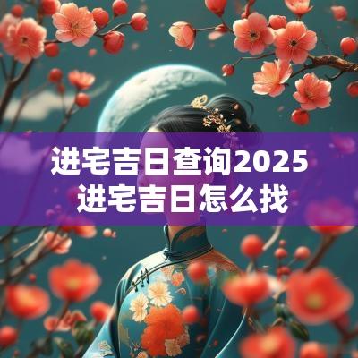 进宅吉日查询2025 进宅吉日怎么找