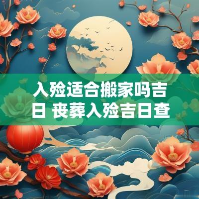 入殓适合搬家吗吉日 丧葬入殓吉日查询大全