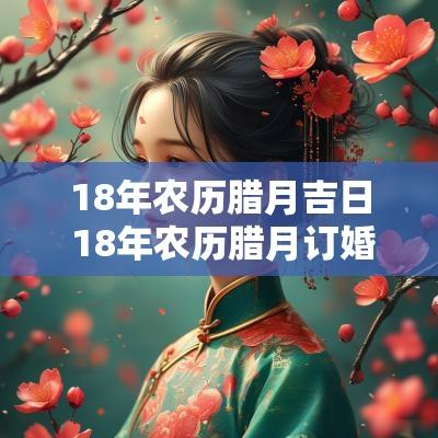 18年农历腊月吉日 18年农历腊月订婚吉日