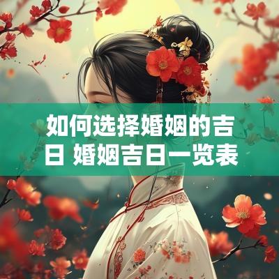 如何选择婚姻的吉日 婚姻吉日一览表