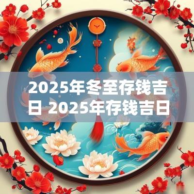 2025年冬至存钱吉日 2025年存钱吉日一览表