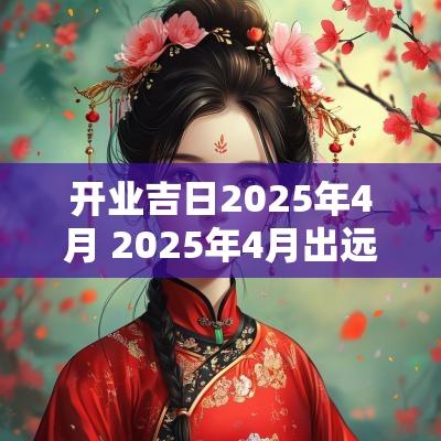 开业吉日2025年4月 2025年4月出远门吉日