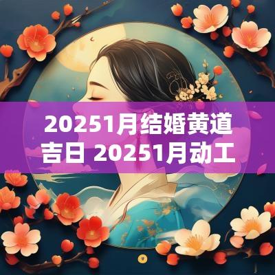 20251月结婚黄道吉日 20251月动工黄道吉日