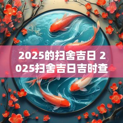 2025的扫舍吉日 2025扫舍吉日吉时查询