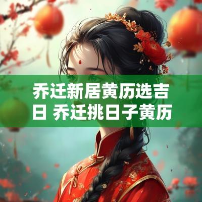 乔迁新居黄历选吉日 乔迁挑日子黄历