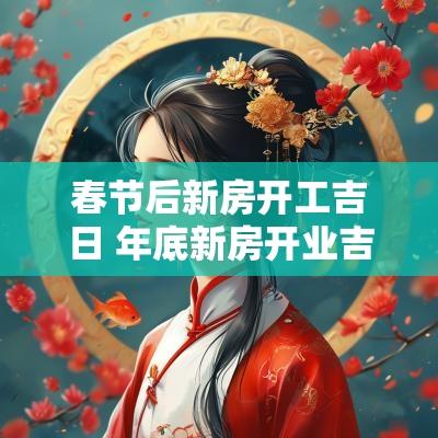 春节后新房开工吉日 年底新房开业吉日怎么选