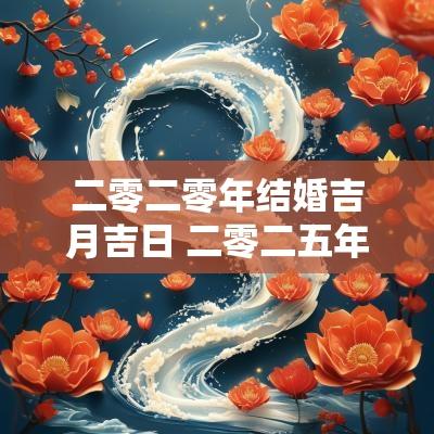 二零二零年结婚吉月吉日 二零二五年结婚吉日