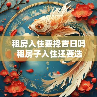 租房入住要择吉日吗 租房子入住还要选黄道吉日吗
