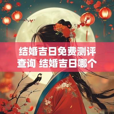 结婚吉日免费测评查询 结婚吉日哪个网站比较准确