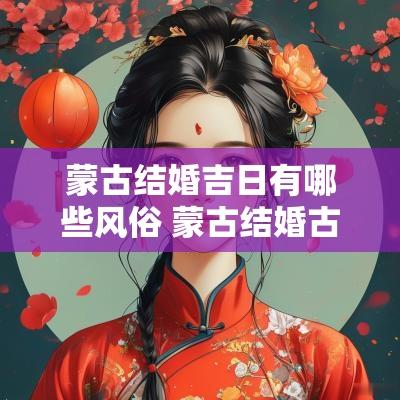 蒙古结婚吉日有哪些风俗 蒙古结婚古代