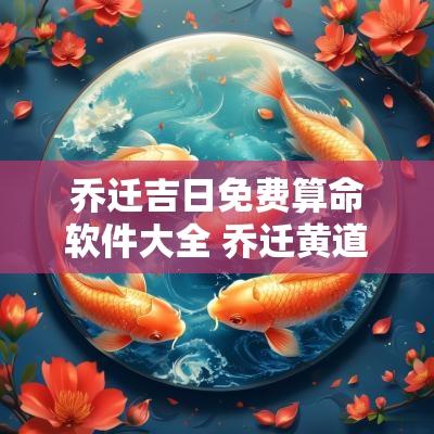 乔迁吉日免费算命软件大全 乔迁黄道吉日查询