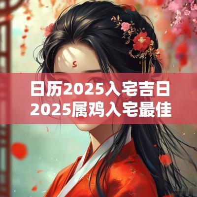 日历2025入宅吉日 2025属鸡入宅最佳吉日