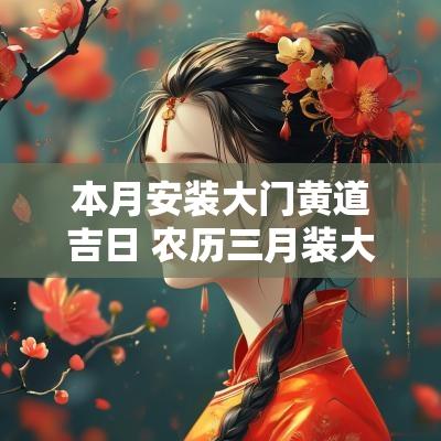 本月安装大门黄道吉日 农历三月装大门黄道吉日