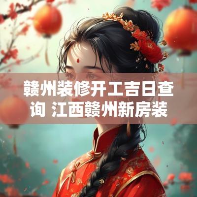 赣州装修开工吉日查询 江西赣州新房装修开工仪式