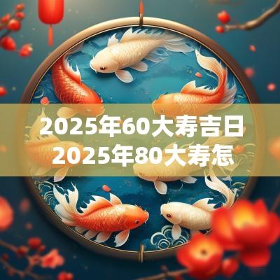 2025年60大寿吉日 2025年80大寿怎么择黄道吉日