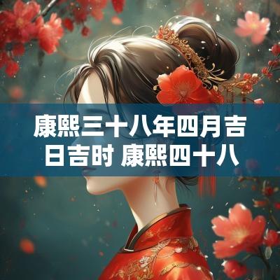 康熙三十八年四月吉日吉时 康熙四十八年三月