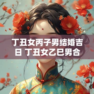 丁丑女丙子男结婚吉日 丁丑女乙巳男合适吗