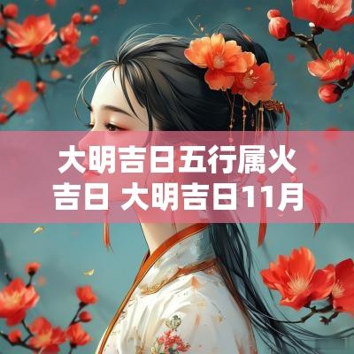 大明吉日五行属火吉日 大明吉日11月