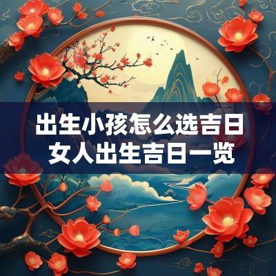 出生小孩怎么选吉日 女人出生吉日一览表
